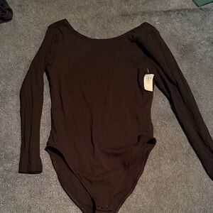 Old Navy Black Petite Bodysuit nwt